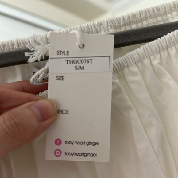 TOBY HEART GINGER Off the shoulder top S/M - Picture 6 of 6